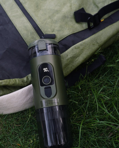 BrewTrail Self-Heating Portable Espresso Maker - Alpine Green